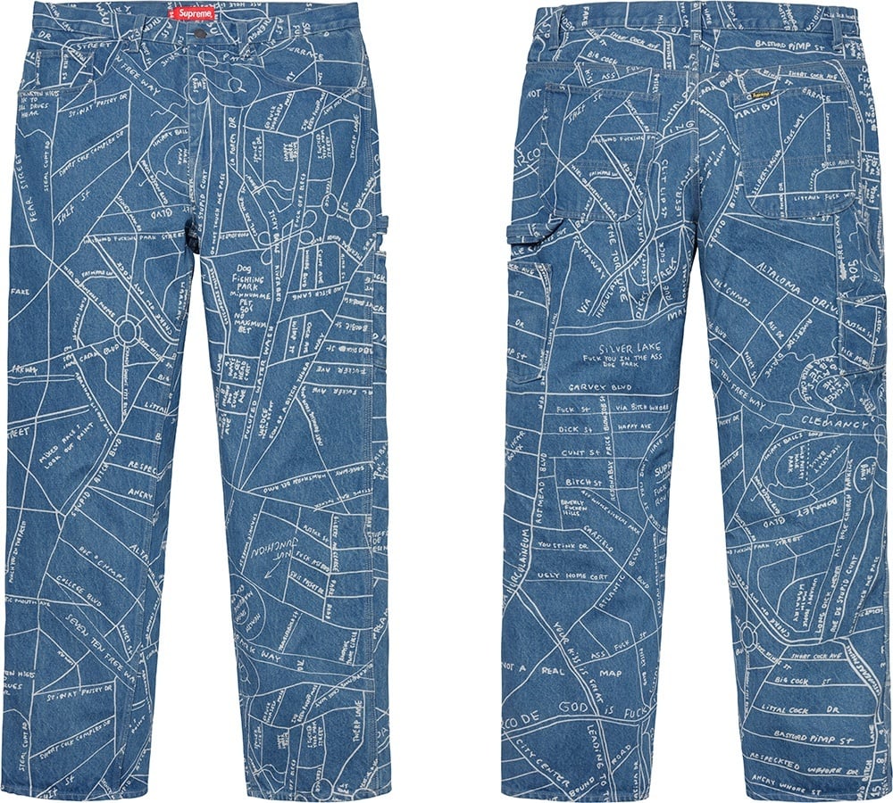 Gonz Map Denim Painter Pant view 2